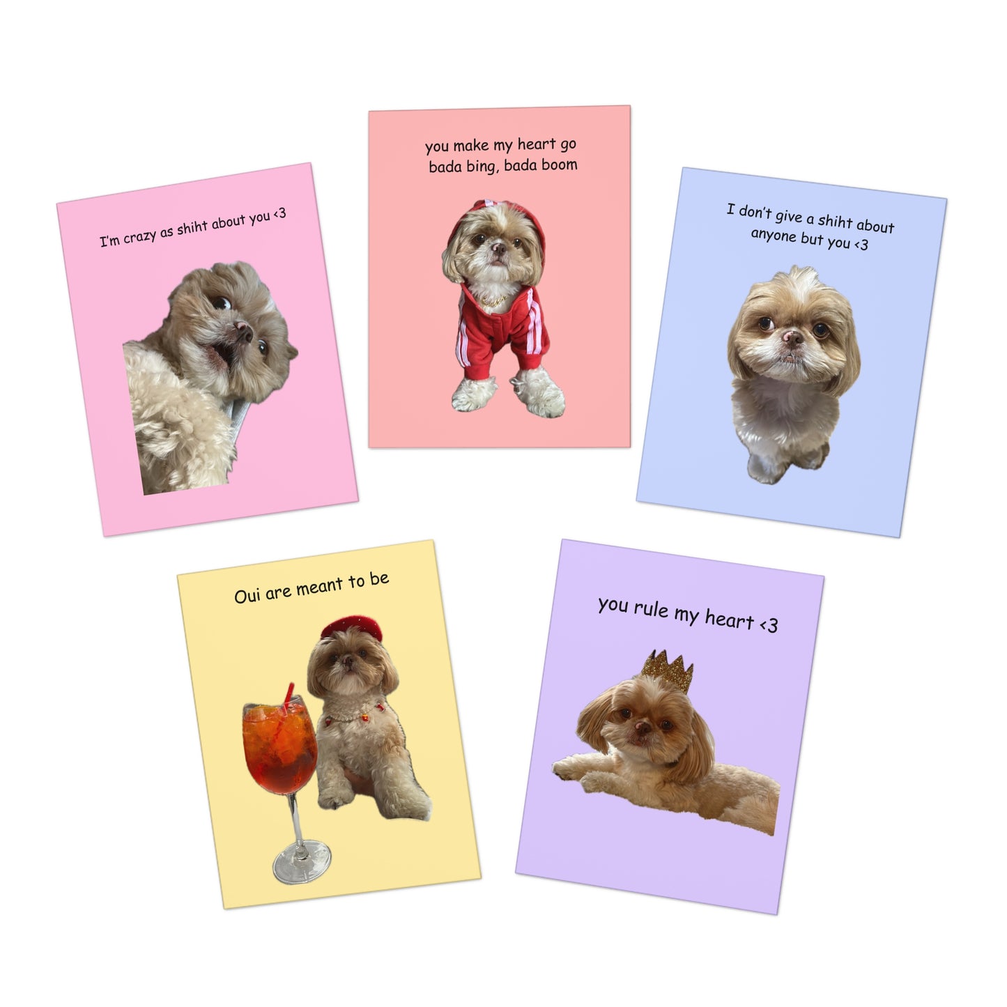 Enzo Greeting Cards (5 Pack)
