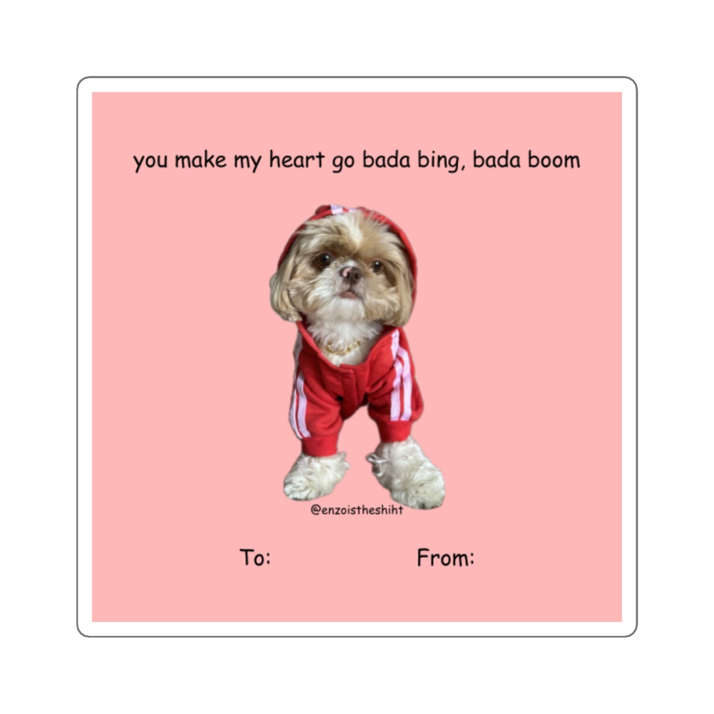 Bada Bing Bada Boom Sticker