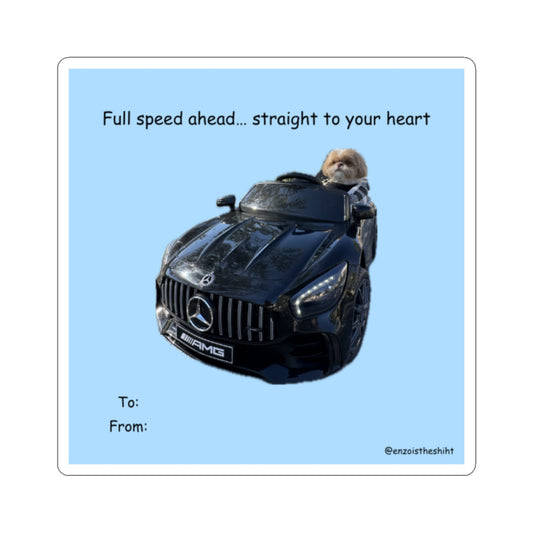 Full Speed Ahead Sticker